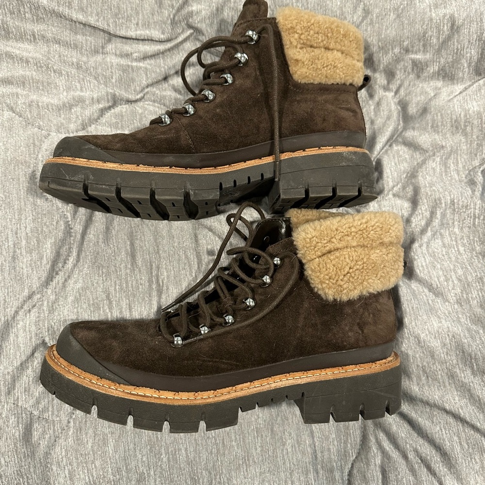 Marc Fisher Brown Suede Casual Boots
